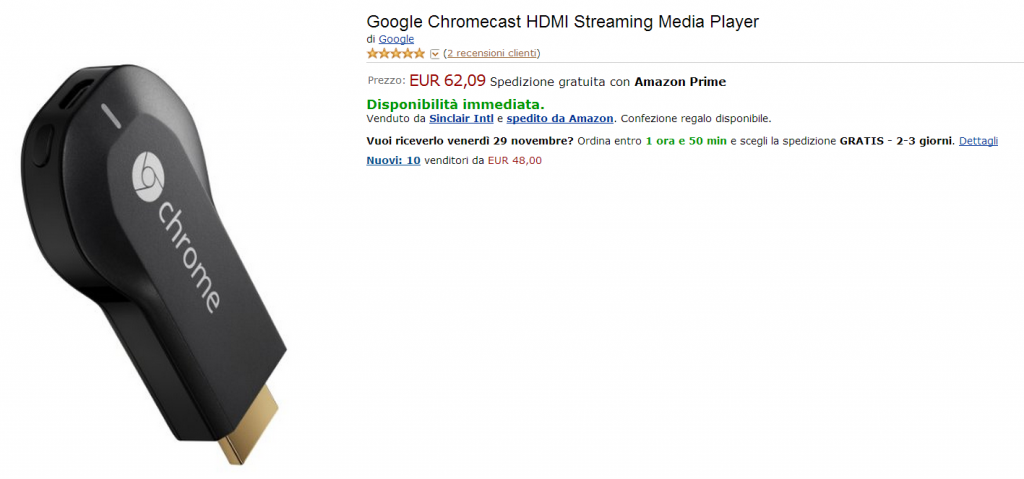 Google Chromecast Amazon