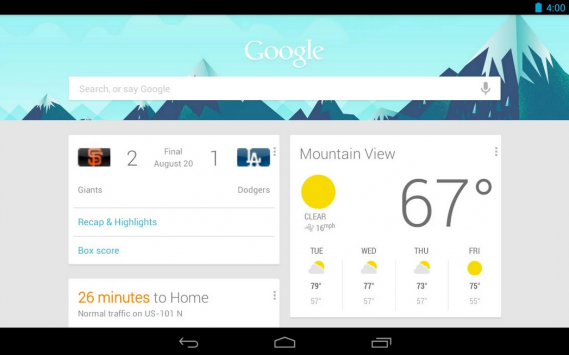 Google Now: Google Experience Launcher per tutti i dispositivi con Android 4.1 e superiore
