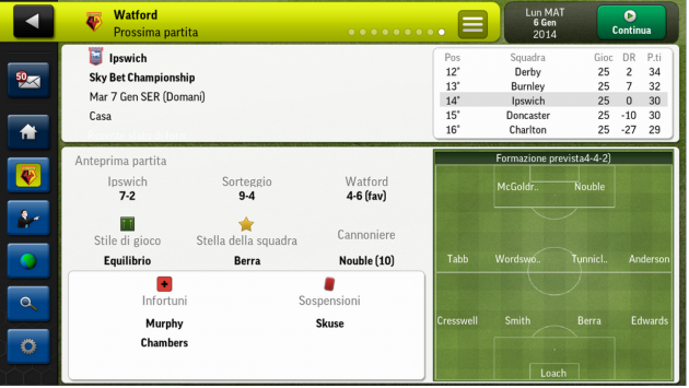 Football Manager Handheld 2014 arriva su Play Store