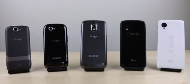 Smartphone Nexus: confronto tra i 5 Google phone in un video