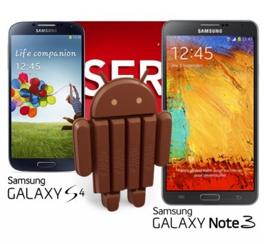 KitKat a Gennaio su Samsung Galaxy S4 e Note 3, secondo SFR