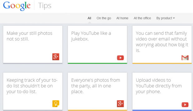 Google lancia Google Tips, un sito per aiutare gli utenti ad utilizzare i suoi servizi