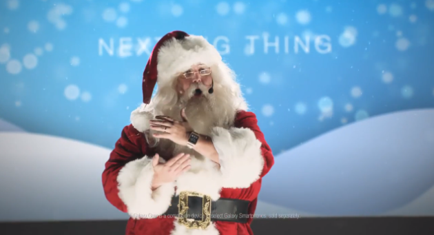Samsung ingaggia Babbo Natale per il nuovo spot di Galaxy Gear
