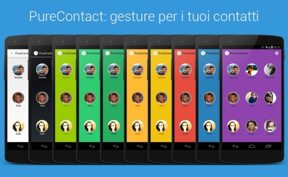 PureContact: dall'Italia arrivano le gesture per i nostri contatti