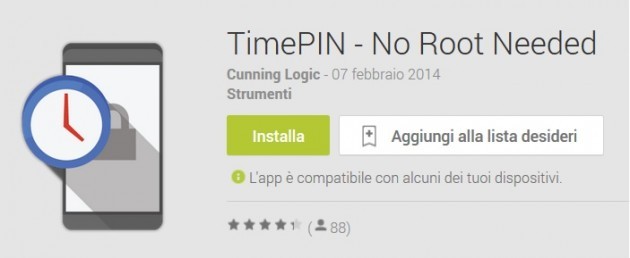 TimePIN: un codice di sblocco diverso ogni minuto sul vostro smartphone android