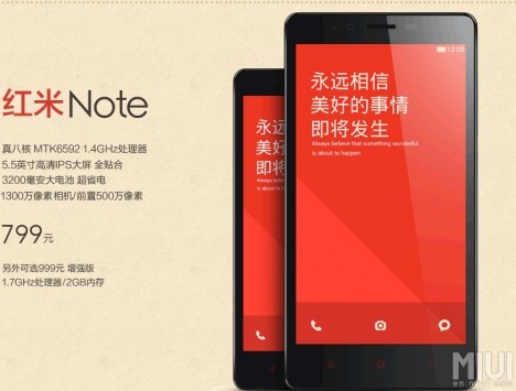 Xiaomi introduce il Redmi Note