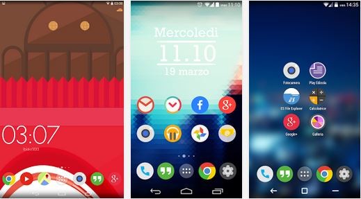 FlatDroid: ricco icon pack con 1500 icone ed oltre 25 wallpapers