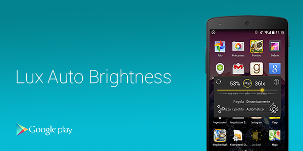 [Featured App] Lux Auto Brightness: come la luminosità automatica degli smartphone dovrebbe essere