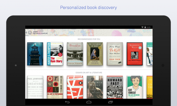 [app spotlight] Arriva su Android Oyster, lo Spotify dei libri