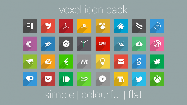 [App Spotlight] Voxel Icon Pack: semplice, colorato e gratuito