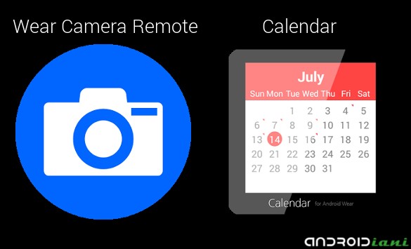 [WEAR APP] Wear Camera e Calendar: fotocamera remota e il primo calendario