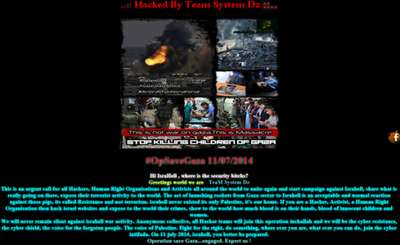 Swipe: sito web hackerato da un gruppo filo-palestinese
