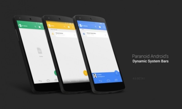 Paranoid Android si aggiorna alla versione 4.6 Beta1 ed introduce le Dynamic System Bars