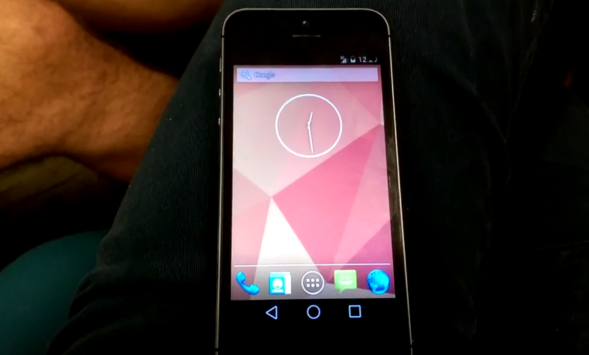 Curioso video riprende Android L Developer Preview a bordo di un iPhone 5S