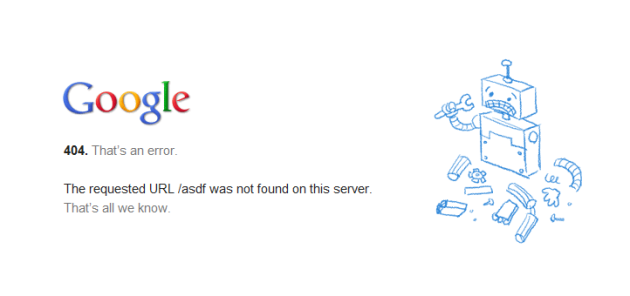 Google vuole sostituire l'errore 404 con pagine web offline