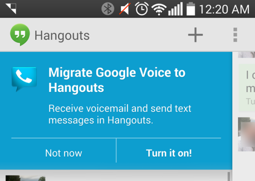 Google Voice: l'integrazione con Hangouts è in atto