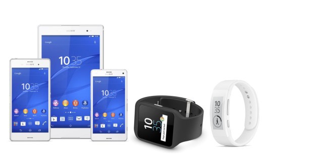 Sony: Xperia Z3, Z3 Compact, Z3 Tablet, SmarWatch 3 e SmartBand  Talk