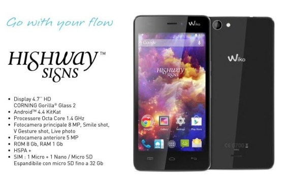 Wiko Highway Signs arriva anche in Italia
