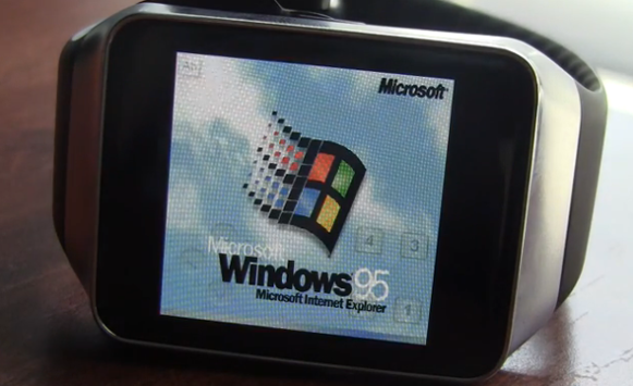 Windows 95 su smartwatch: eccolo in azione su Samsung Gear Live