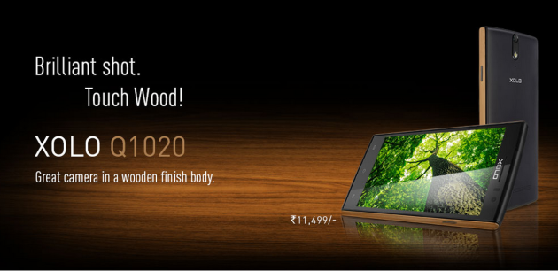 Xolo Q1020, uno smartphone Android entry-level con bordi in legno