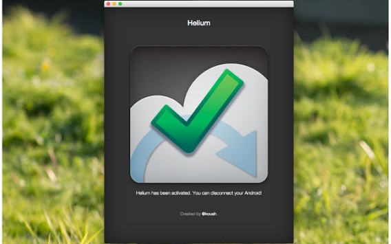 Con Helium è possibile effettuare backup da Chrome