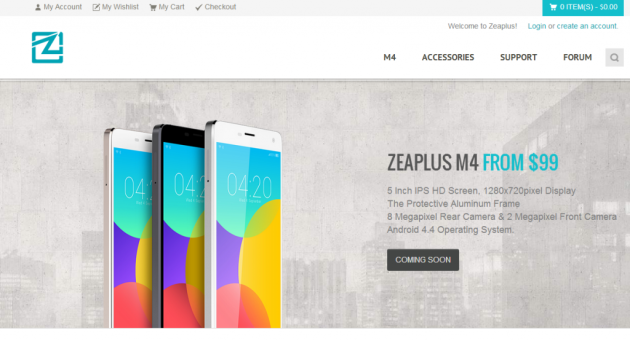 Zeaplus M4, un clone di Xiaomi Mi4 a 99 Dollari
