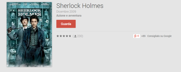 Sherlock Holmes in versione HD è gratis su Play Movies