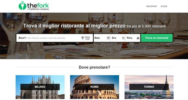 TheFork: da TripAdvisor arriva l’app per prenotare qualsiasi ristorante