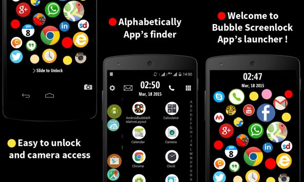 Bubble Screenlock Launcher: l'UI di Apple Watch arriva su Android