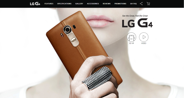 LG G4: un mini-sito rivela design e caratteristiche tecniche