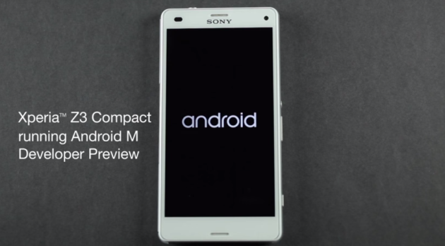 Sony: Android M in video su Xperia Z3 Compact, binari AOSP disponibili per smartphone e tablet