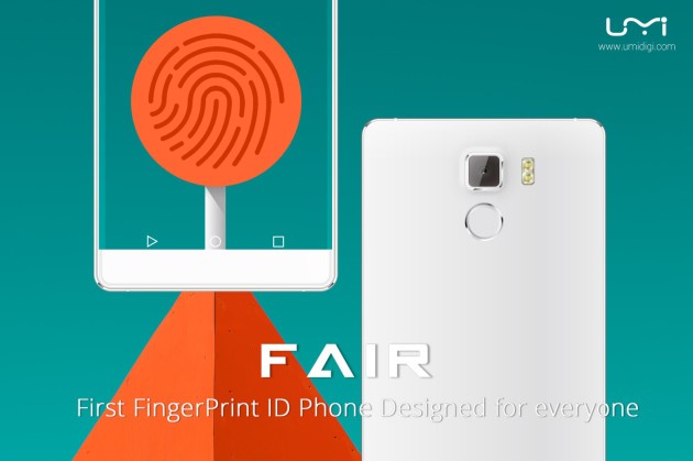 UMI Fair è lo smartphone Android da 99$ con sensore biometrico