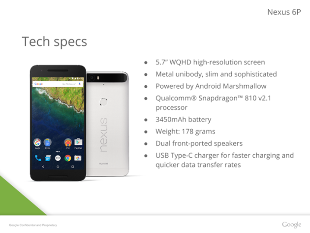Huawei Nexus 6P: nuove immagini leaked confermano molte specifiche e caratteristiche