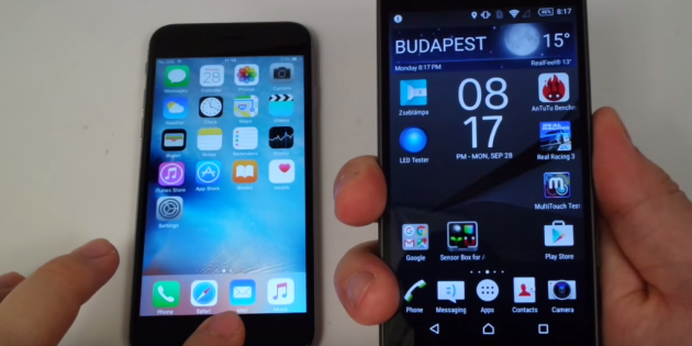 Sony Xperia Z5 Compact contro iPhone 6S: lettori di impronte digitali a confronto