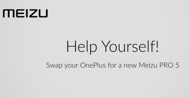 Meizu trolla OnePlus: parte il concorso per avere un Meizu PRO 5 in cambio di OnePlus 2