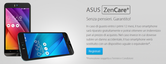 Asus ZenCare+, un anno di garanzia gratuita anche su danni accidentali per ZenFone e ZenPad