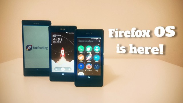 Firefox OS firmware per alcuni smartphone Xperia