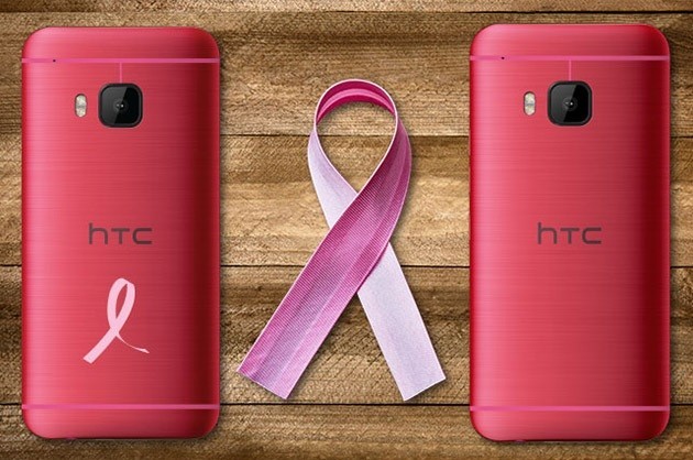 HTC One M9 si tinge di rosa contro il cancro al seno