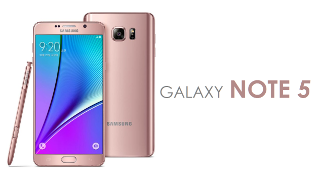 Note 5: arriva la versione Rose Gold dello smartphone di Samsung