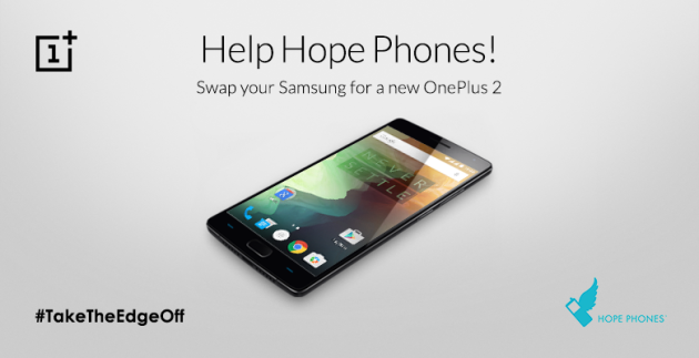 OnePlus vi regala un OnePlus 2 se donate il vostro Samsung Galaxy S6 o Galaxy Note 5
