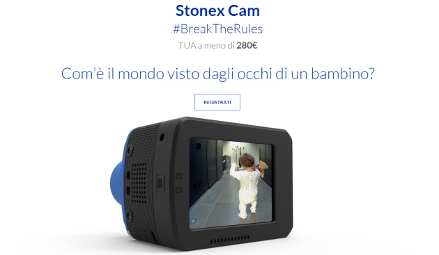 Stonex Cam: rivelato il design e prezzo inferiore ai 280€