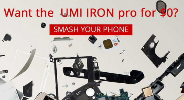 UMI offre un UMI Iron Pro in regalo a chi distrugge il proprio Elephone P8000