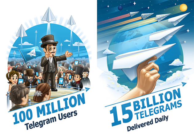 Telegram, raggiunti i 100 milioni di utenti mensili!