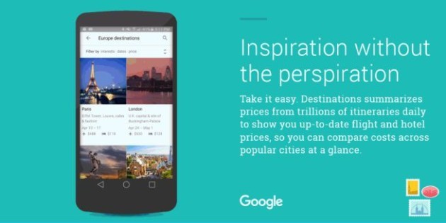 Google organizza le tue vacanze con Google Destinations