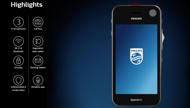 Philips svela SpeechAir: interessante registratore vocale con Android