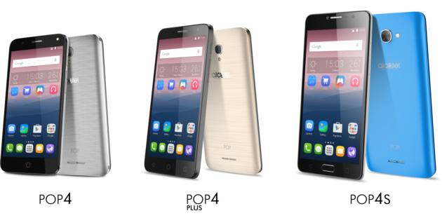 Alcatel POP 4, 4+ e 4S arriveranno in Italia a Giugno