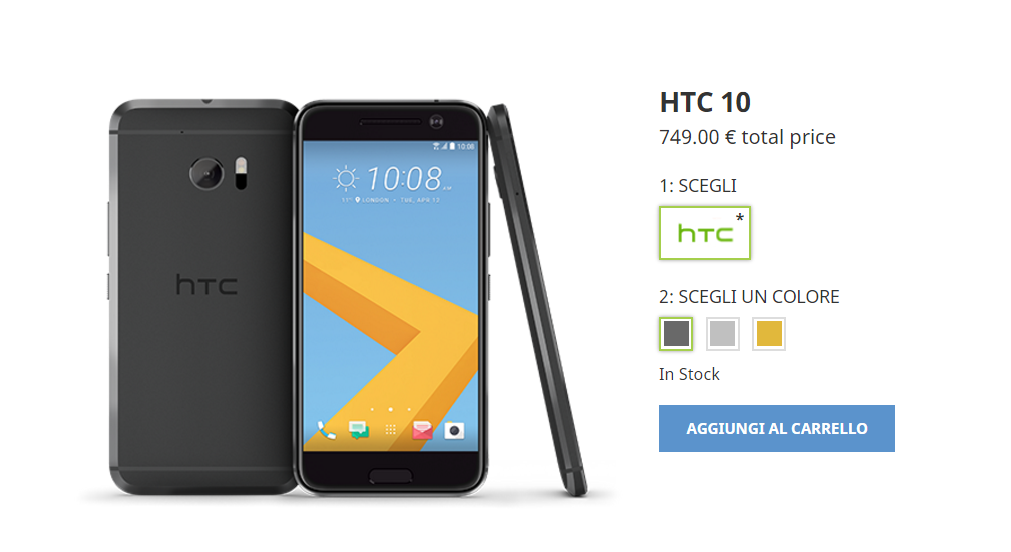 Buy HTC 10   HTC Italia