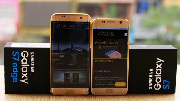 Galaxy S7 ed S7 Edge in oro 24k: prezzo 