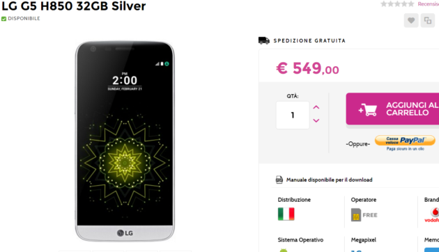 Offerte Gli Stockisti: Galaxy S7 Edge a 619 Euro, LG G5 a 549 Euro