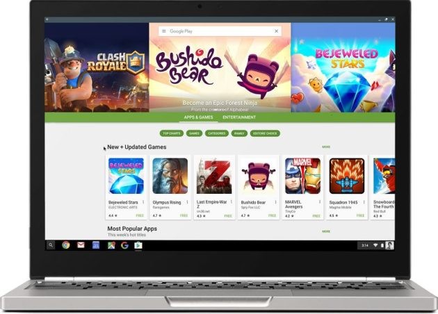 Play Store approda sui primi Chromebook